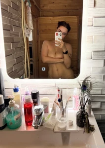 I washed the mirror have you wiped yours tits nude