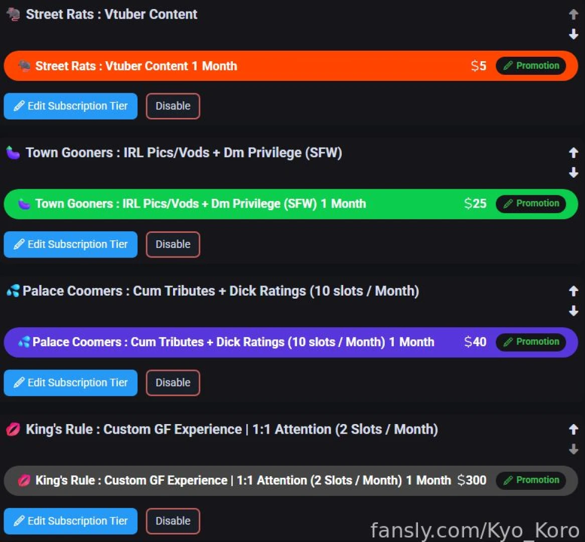 I ll be releasing new tiers soon maybe this weekend what do you think 