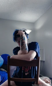 Sometimes the happy just leaks through boxers bluehair twink nb trans part 2