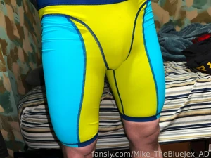 Using my lovense diamo in my blue and yellow speedo vanquisher jammer part 8