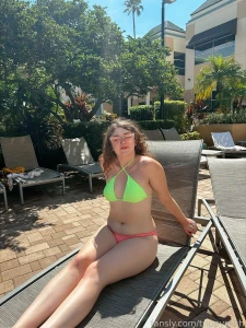 Should the bikini stay fyp beach bikini brunette swimsuit swimwear