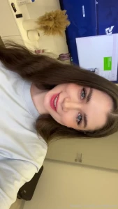 Look in my eyes and calm down egirl petite skinny sporty young 18yo