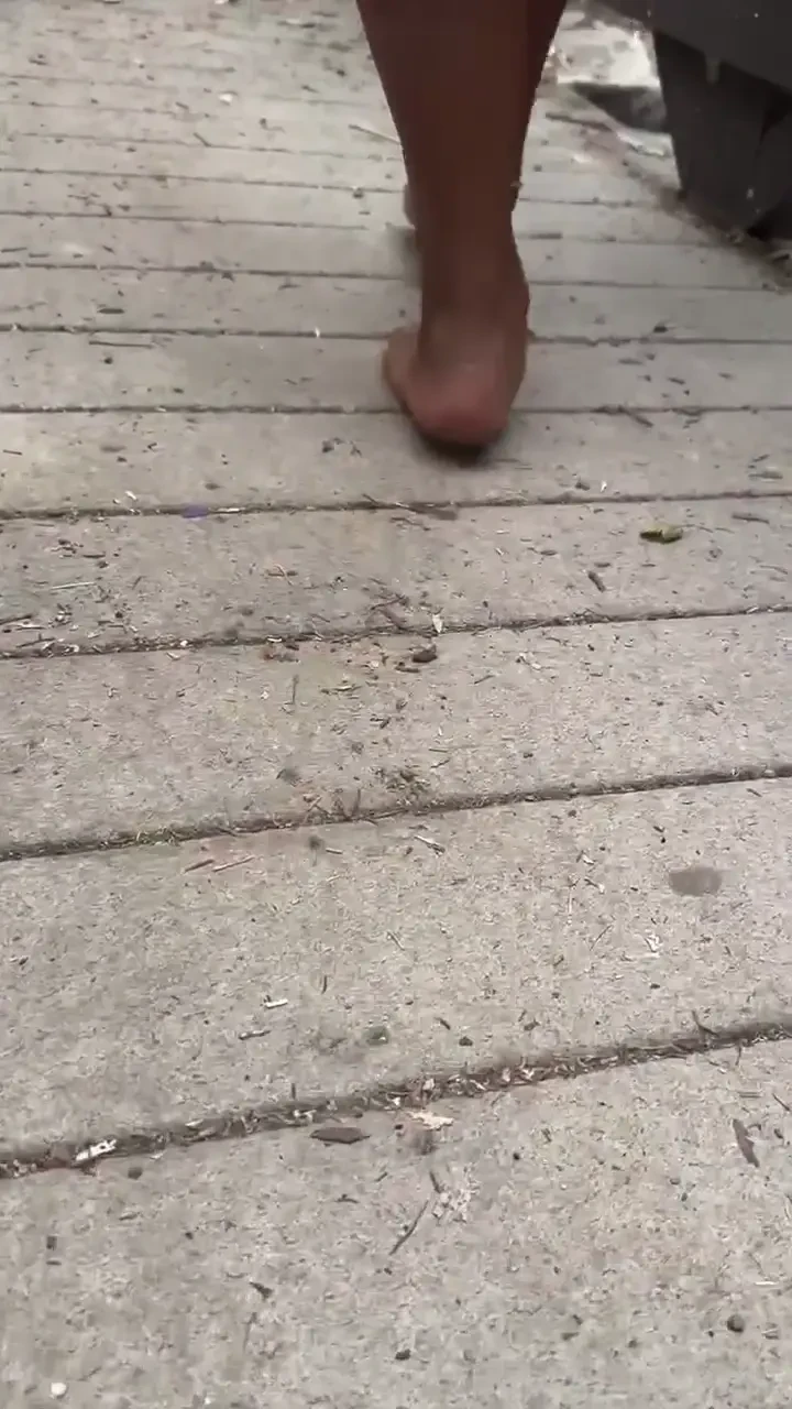 Letting these big meaty soles enjoy nature but i need a foot boy 