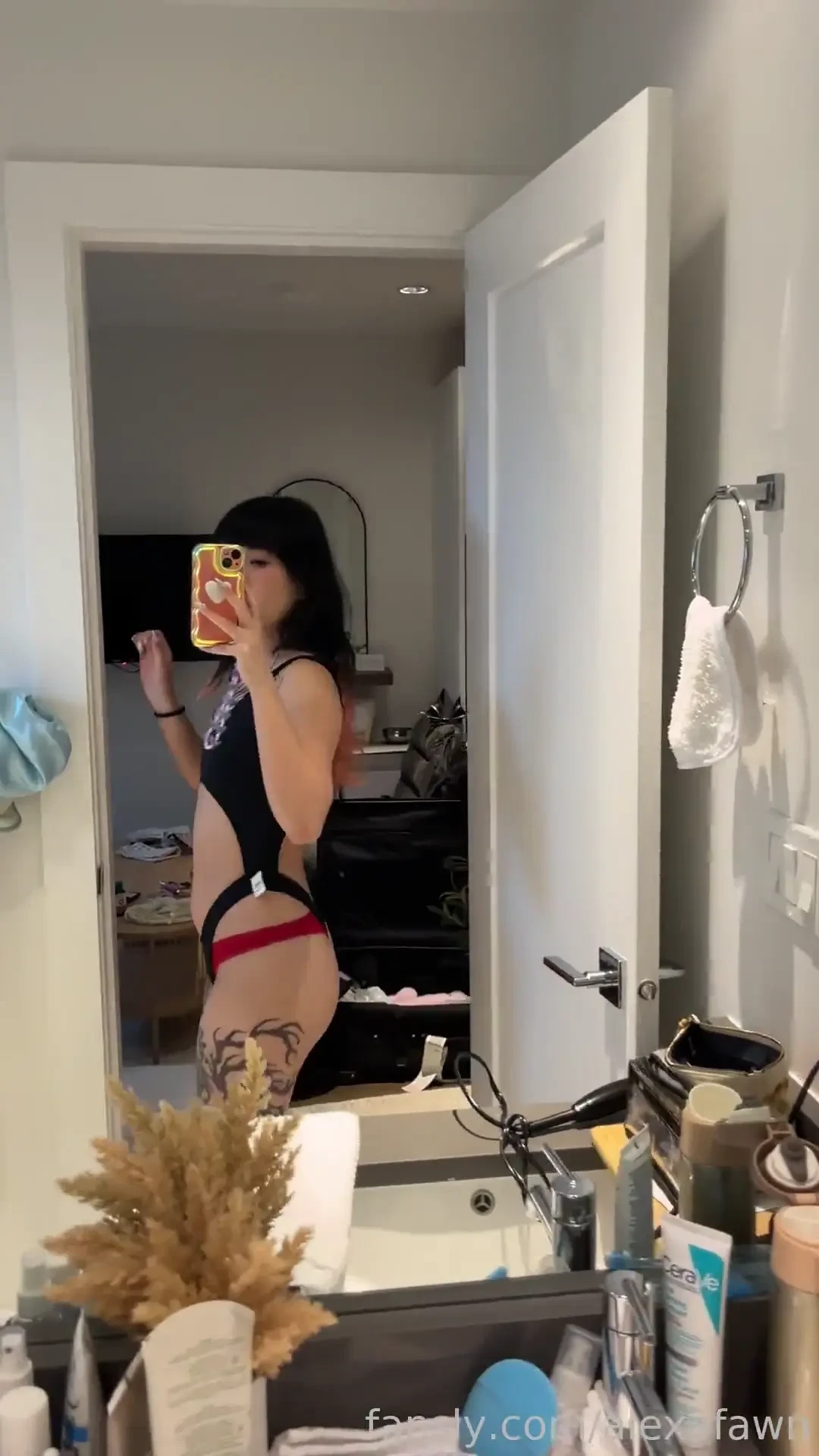 Showing off my new lingerie for daddy what do you think don t you like 