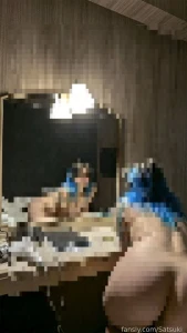 Un petit bonjour de hokkaido au nord du japon nue devant mon miroir part 2