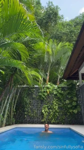 Your water baby in her happy place