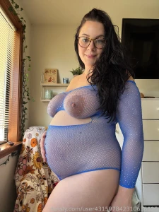 Sexy in blue fanslymodel pregnant fyp trending milf milkytits 31weeks