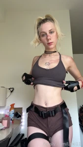 Guess who i am teen skinny petite pussy pinkpussy cosplay laracroft