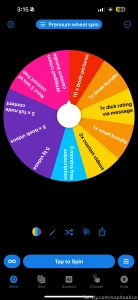 Wheel spins tip me 5 bronze 10 silver 25 gold if you spin the gold part 2