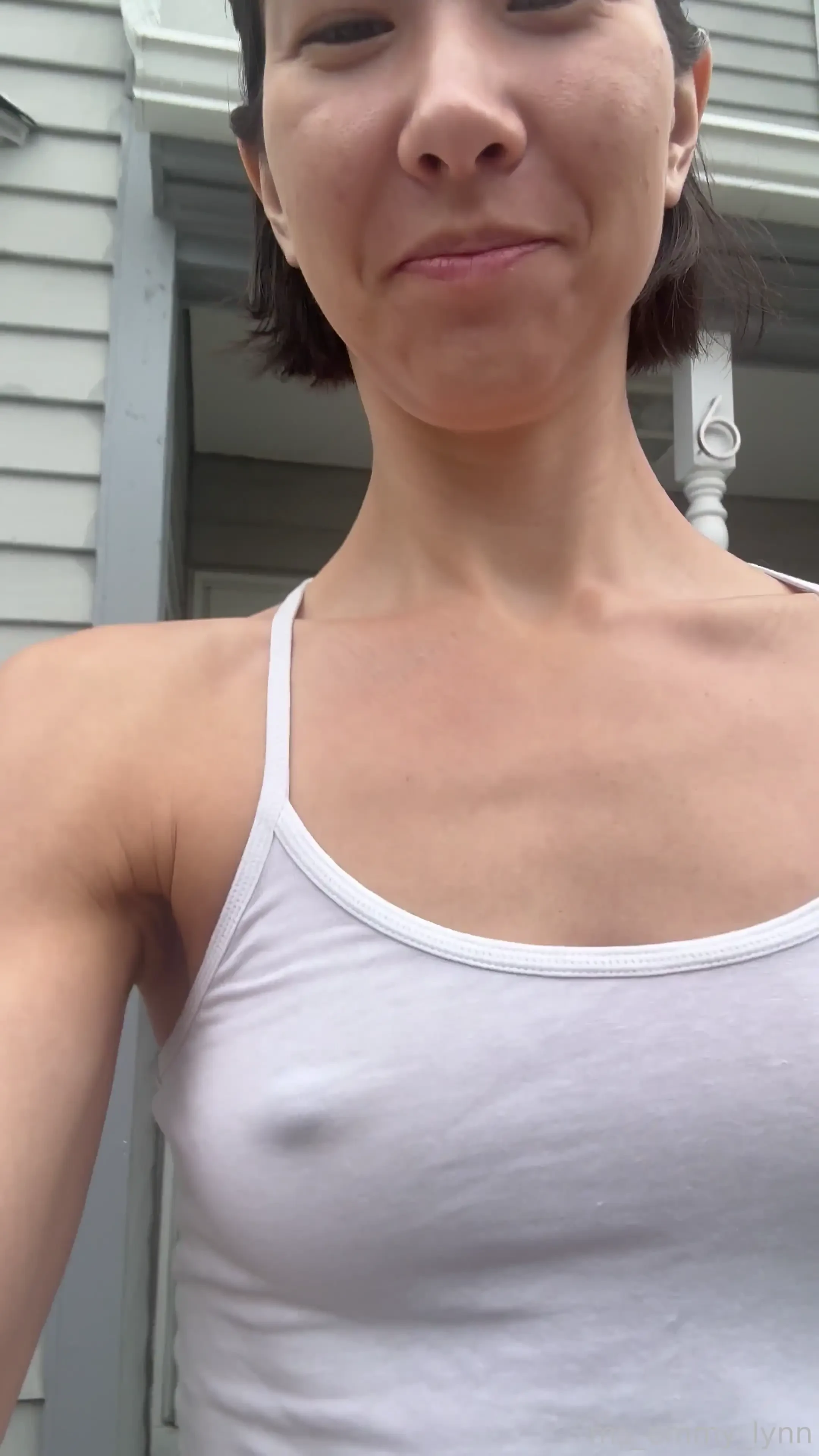 For you dear subs my smiling face in my braless glory 