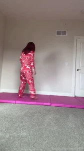 Holding on to my toes flexible yoga flexibility ass