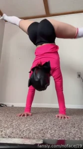 I love spandex wbu spandex flexible yoga flexibility ass