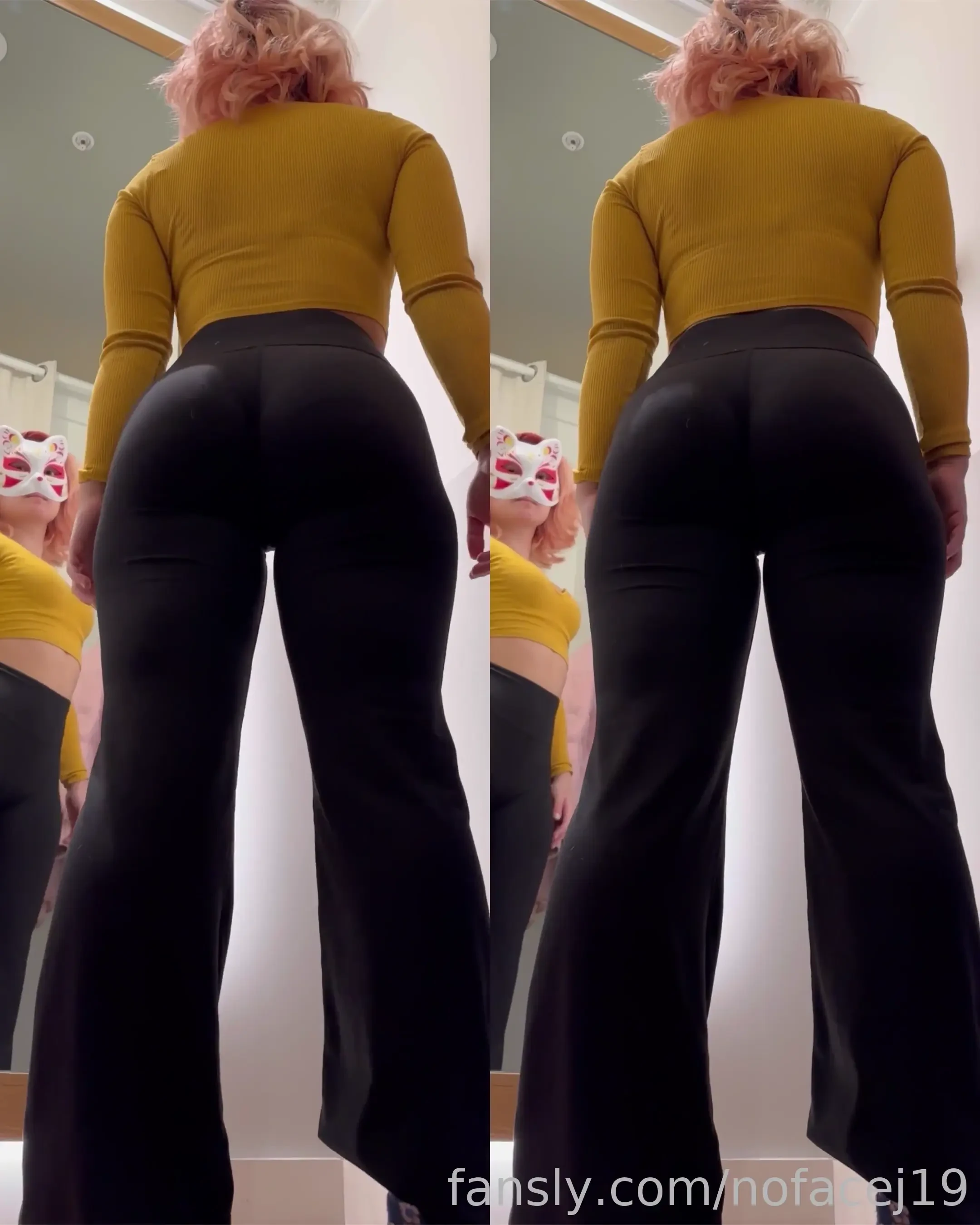 Something about black leggings ass booty leggings asian 