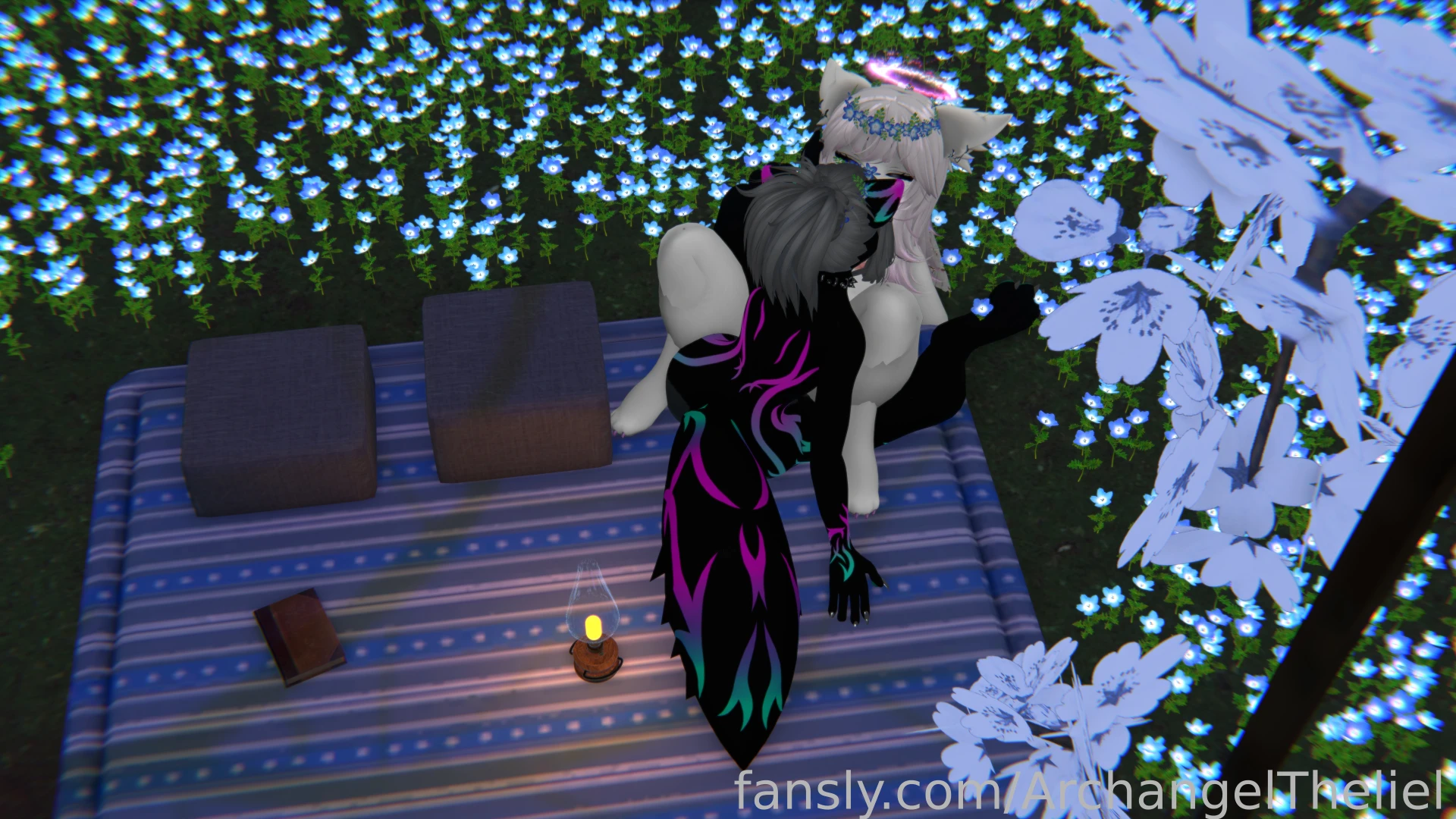 An angel amp voiding meet in secret amongst the moonlight lilies part 1 