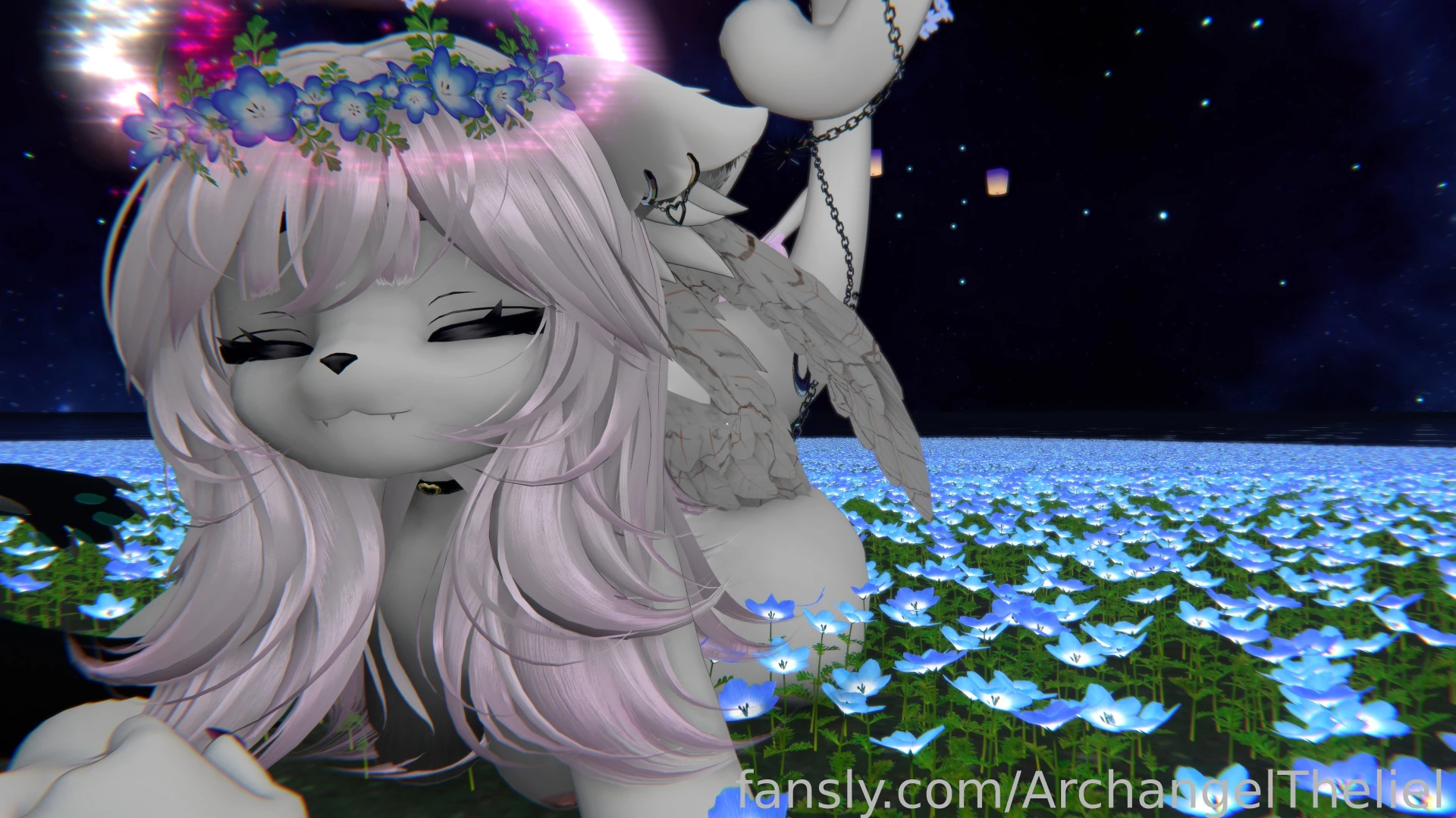 An angel amp voiding meet in secret amongst the moonlight lilies part 5 