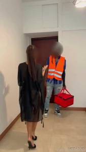 Pizza guy but this time i took the dick i was dying to have fun and