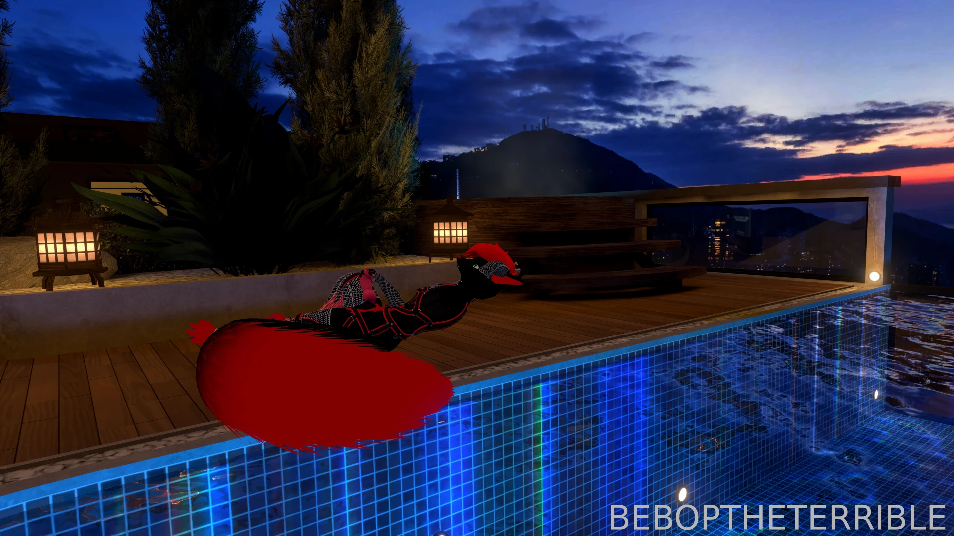 Had a bit of fun out by the pool first time taking something this part 4 