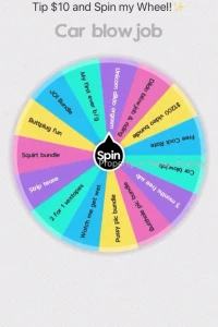 Tip 10 and spin my wheel