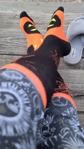 Good morning enjoy a little foot play