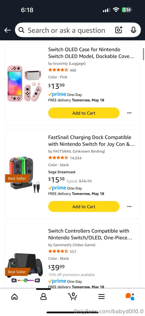 Just added new stuff to my amazon wishlist and listed accessories for part 2 