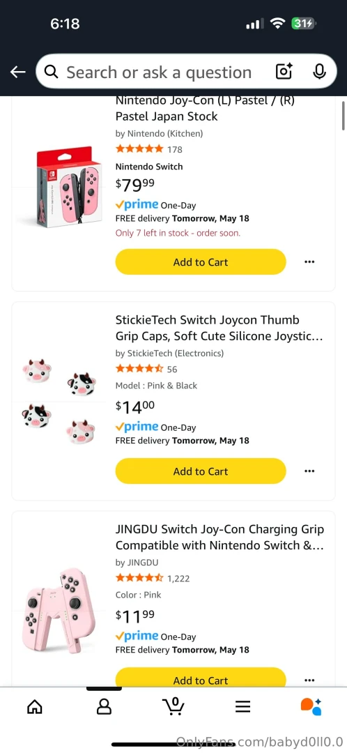 Just added new stuff to my amazon wishlist and listed accessories for 