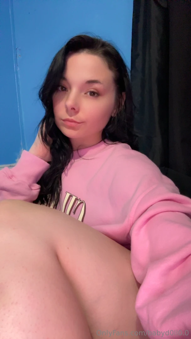 Pink sweater and panties 