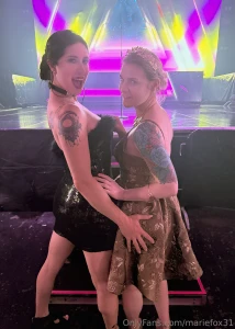 Down front for the awards show tonight i ran into fellow porn girl