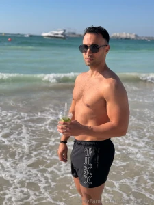 Somewhere between the shore and the sky just living in the moment can