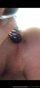 Glass dildo getting worked into a virgin asshole been needing to