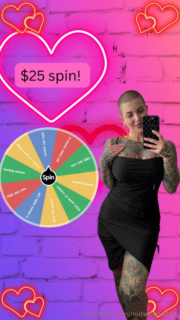 Take a chance if you are feeling lucky 25 per spin 
