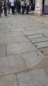 Dangling my louboutin at oxford circus