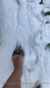 Gucci pointed toe stiletto mules in the snow