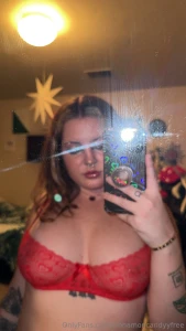 Just posted a bunch of sexy pics in this red lingerie you won t want