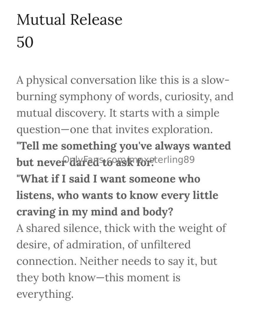 The art of seduction that is embodied by max sterling cannot be part 4 