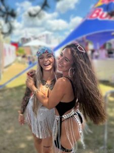 Enjoying the festival with my girl