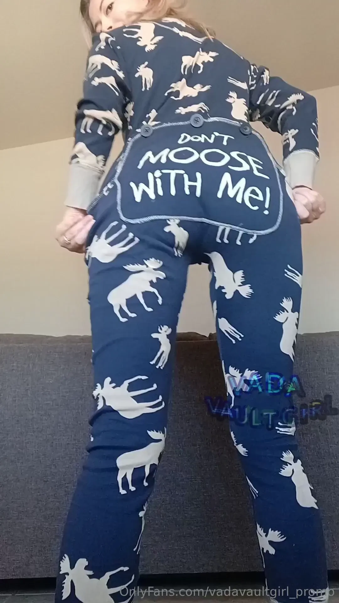 Don t moose with me today somehow the flap on this onesie pajamas 