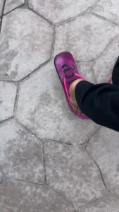 Walk with me and lick under my feet