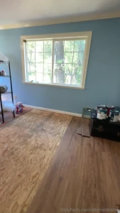 Been cranking out some work the past few days new floors painted walls