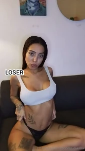 Big loser you re a loser and you know it it will be etched in your