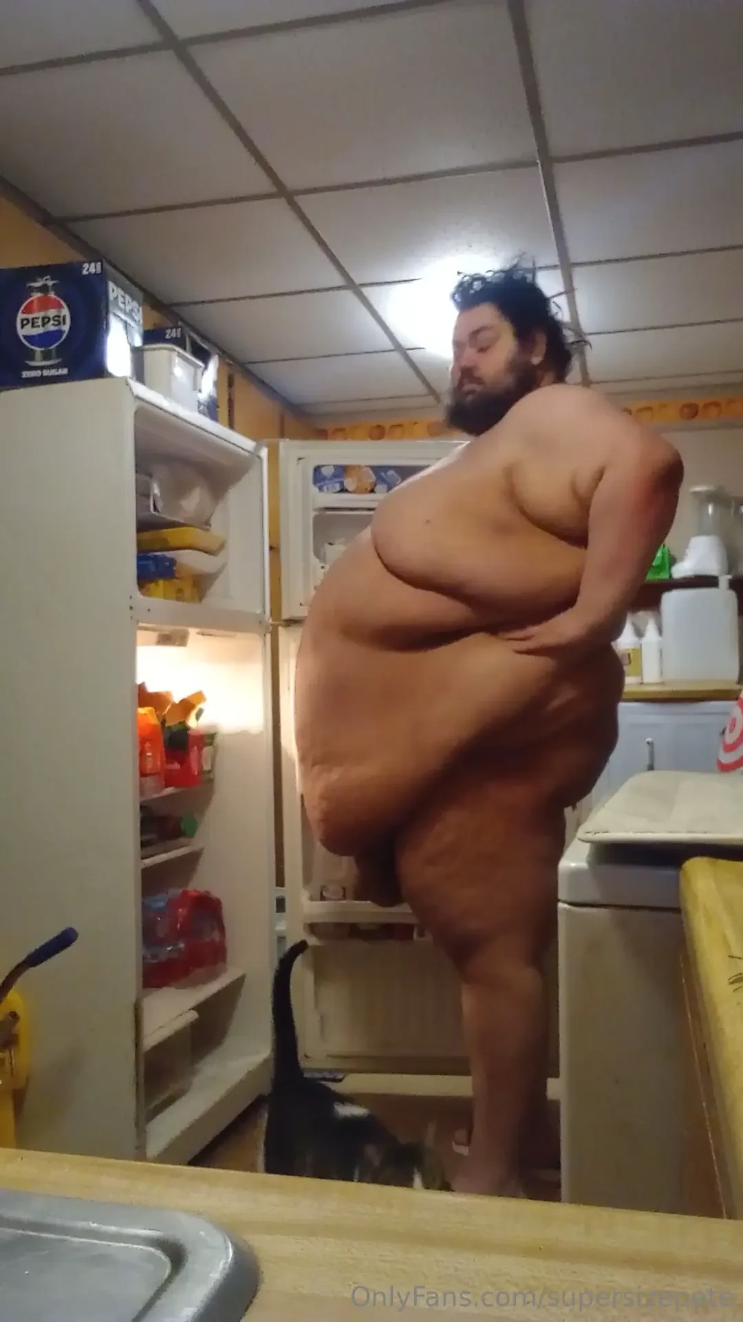 Digging in the fridge 