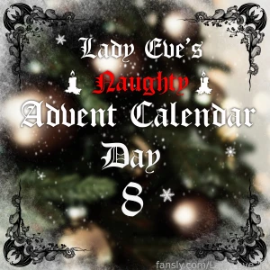 Lady eve s naughty advent calendar - day 8 a gift from your favorite