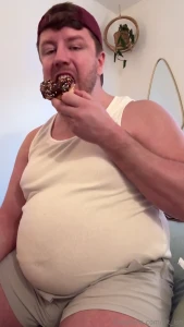 Relaxing after work the best way i know how eating