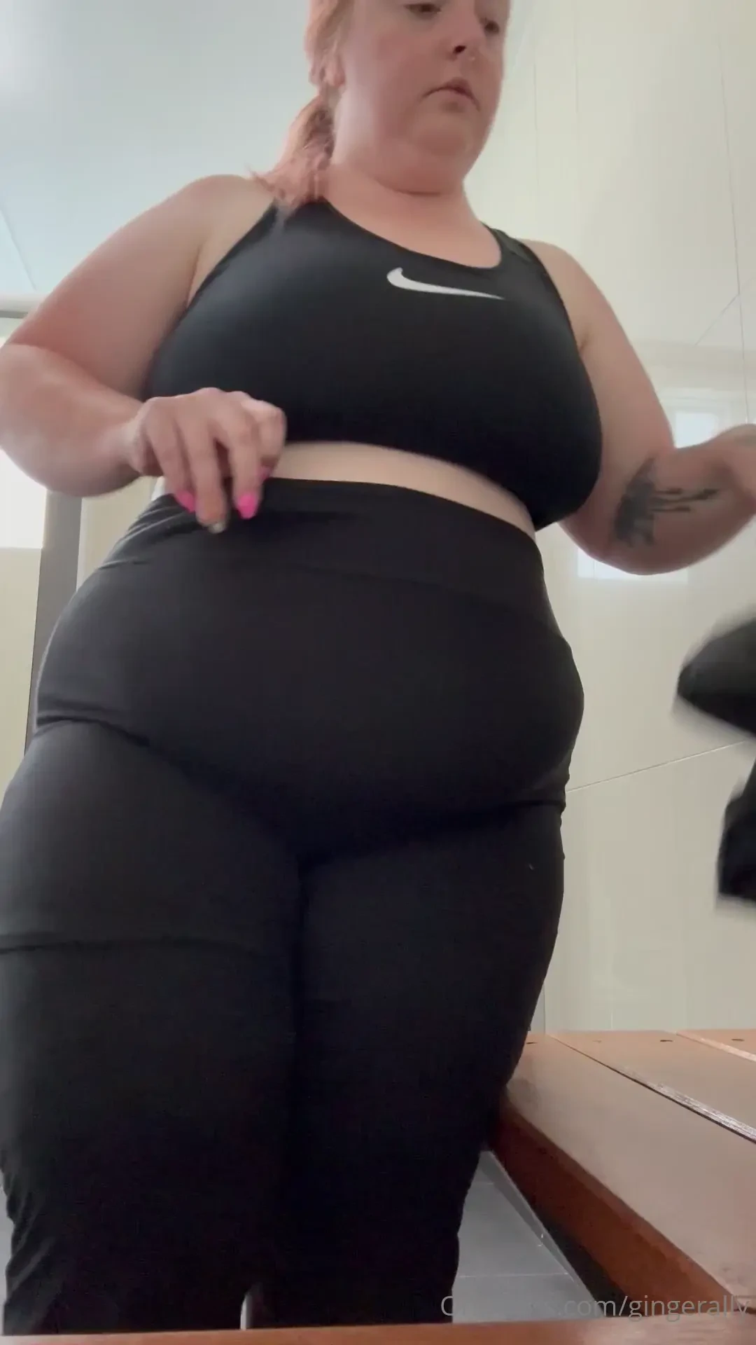 Out in the open in the change room at the gym the other day was hoping 