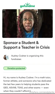 This is my bestie audrey and she s really going through it if you guys