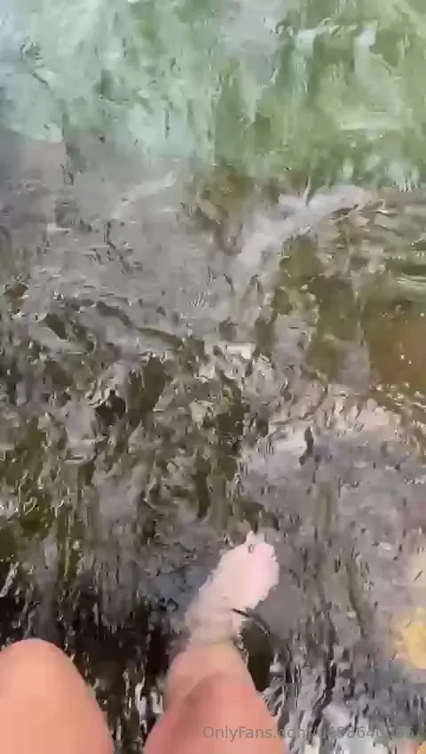 My little feet all wet 