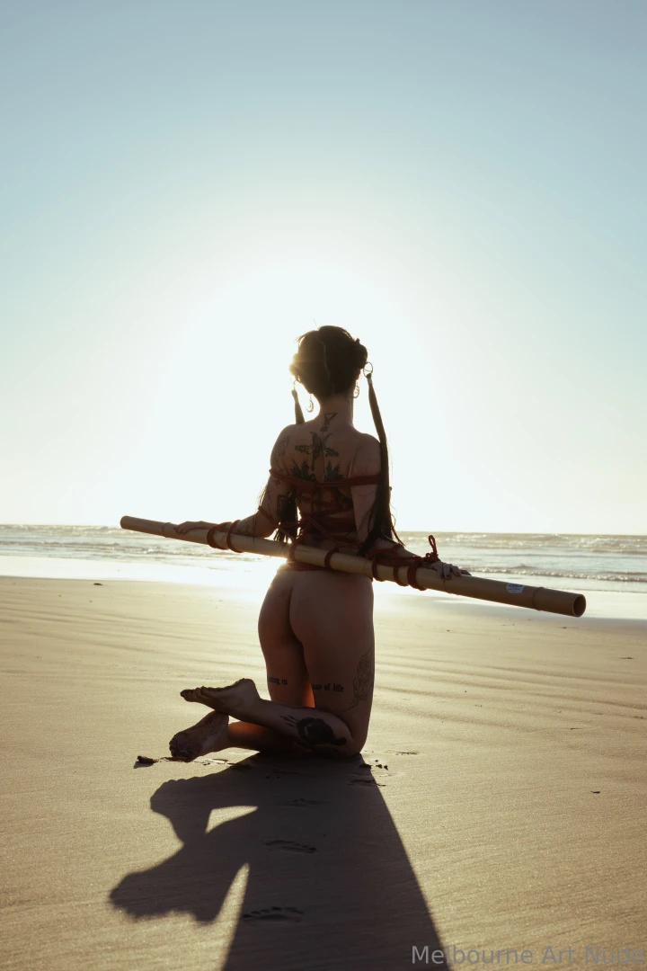Shibari on the beach with meltymelu and ig rigger30mel part 1 