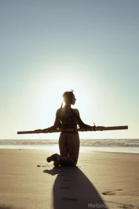 Shibari on the beach with meltymelu and ig rigger30mel part 2