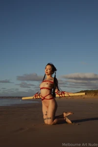 Shibari on the beach with meltymelu and ig rigger30mel part 10