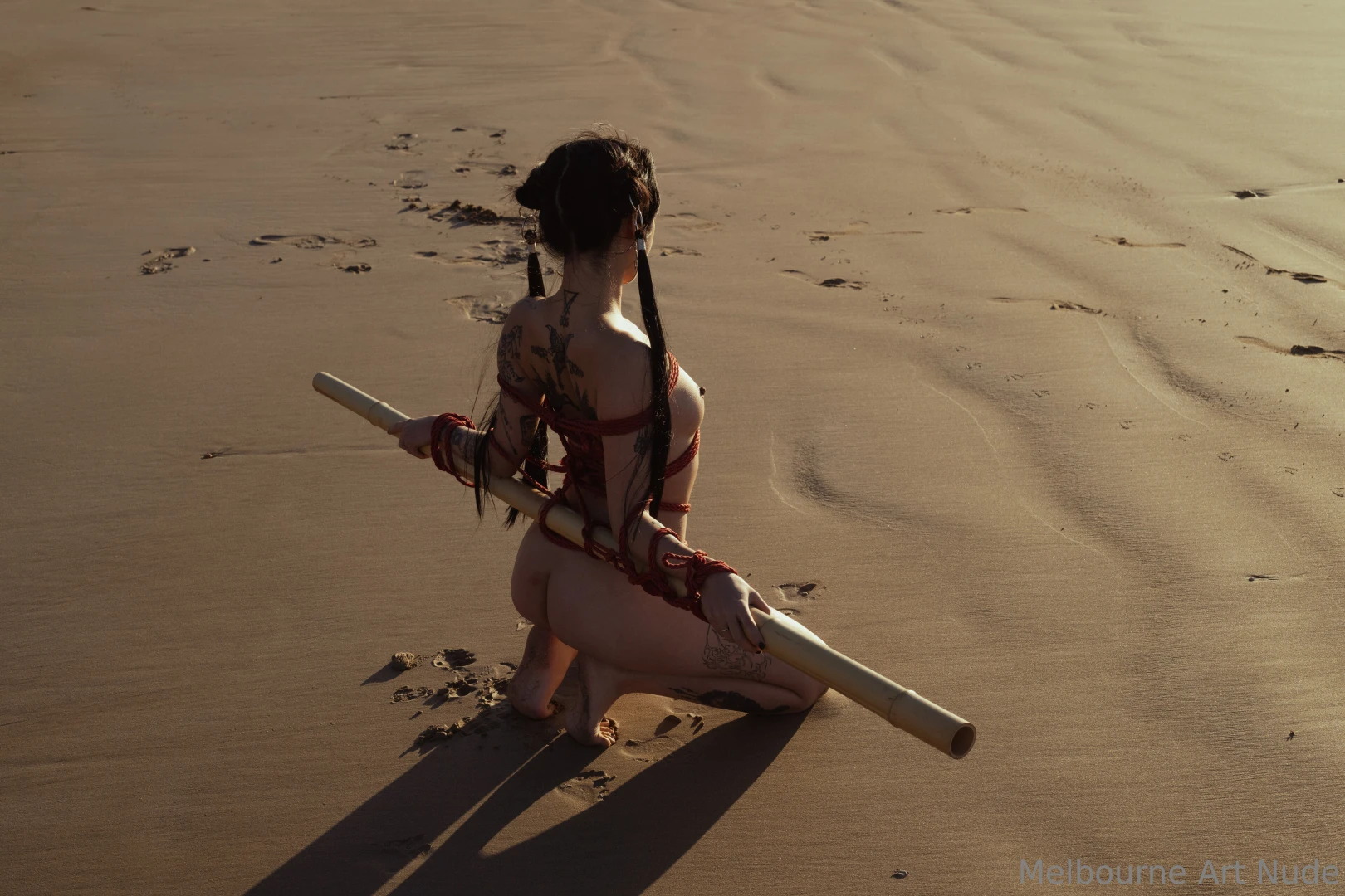 Shibari on the beach with meltymelu and ig rigger30mel part 4 