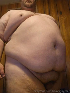 Tip to buy me lunch to make this belly even more massive and cock even